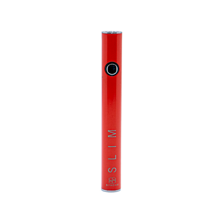 Stacheproductswholesale SLIM Battery in Red - Front View, Compact and Portable