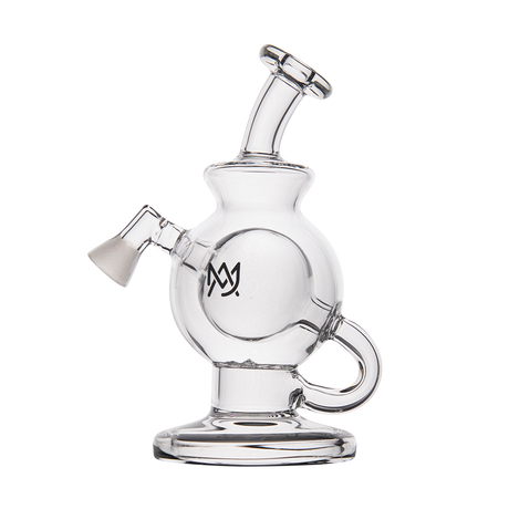 MJ Arsenal Atlas Vape Edition dab rig with clear glass and compact design, front view on white background