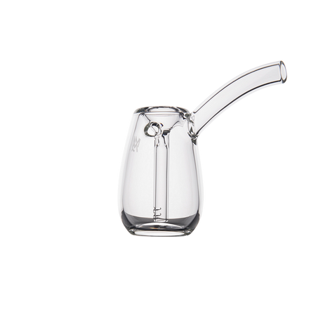 MJ Arsenal Bulb Mini Bubbler in 100% Borosilicate Glass with sleek design, front view on white background