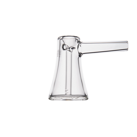 MJ Arsenal Vulkan Bubbler - Compact Clear Glass with Smooth Hits Design - Side View