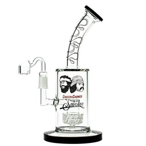 Cheech & Chong 40th Anniversary Big Green Van Dab Rig, 10" with Percolator, Front View