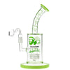Cheech & Chong Anniversary Milky Green Van Dab Rig with Chandelier Percolator, 10-inch, Front View