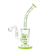 Cheech & Chong 40th Anniversary Maui Waui Dab Rig in Milky Green with Showerhead Percolator
