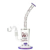 Cheech & Chong 40th Anniversary Maui Waui Dab Rig with Showerhead Percolator, Milky Purple