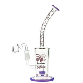 Cheech & Chong 40th Anniversary Maui Waui Dab Rig with Showerhead Percolator, Milky Purple
