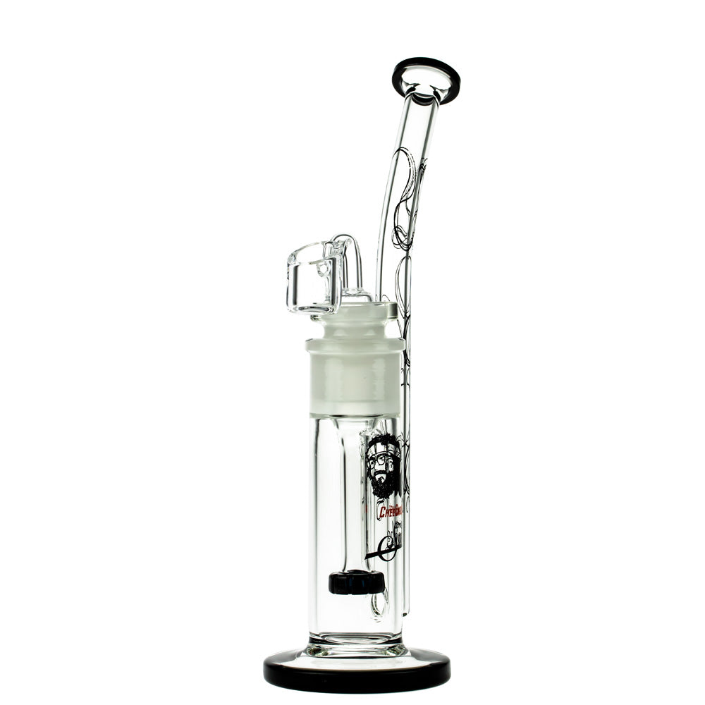 Cheech & Chong 40th Anniversary Tied Stick 10" Extract Water Pipe with Percolator, Front View
