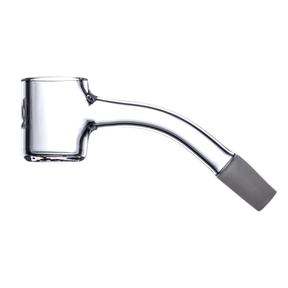 MJ Arsenal 45 Degree Full Weld Quartz Banger for Dab Rigs - Clear, Side View
