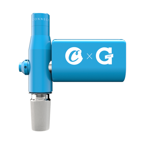 GPen Connect Vaporizer in Cookies Blue by Grenco Science, front view on white background