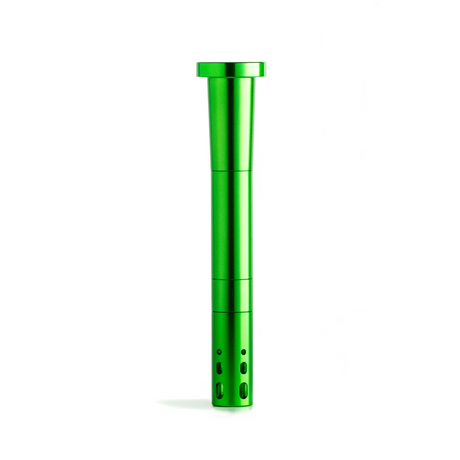 Chill Green Break Resistant Downstem for bongs, front view on a seamless white background