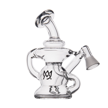 MJ Arsenal Hydra Vape Edition mini dab rig with halo ceramic insert, side view on white background