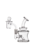 MJ Arsenal Jammer Mini Dab Rig - Clear Borosilicate Glass with Banger Hanger