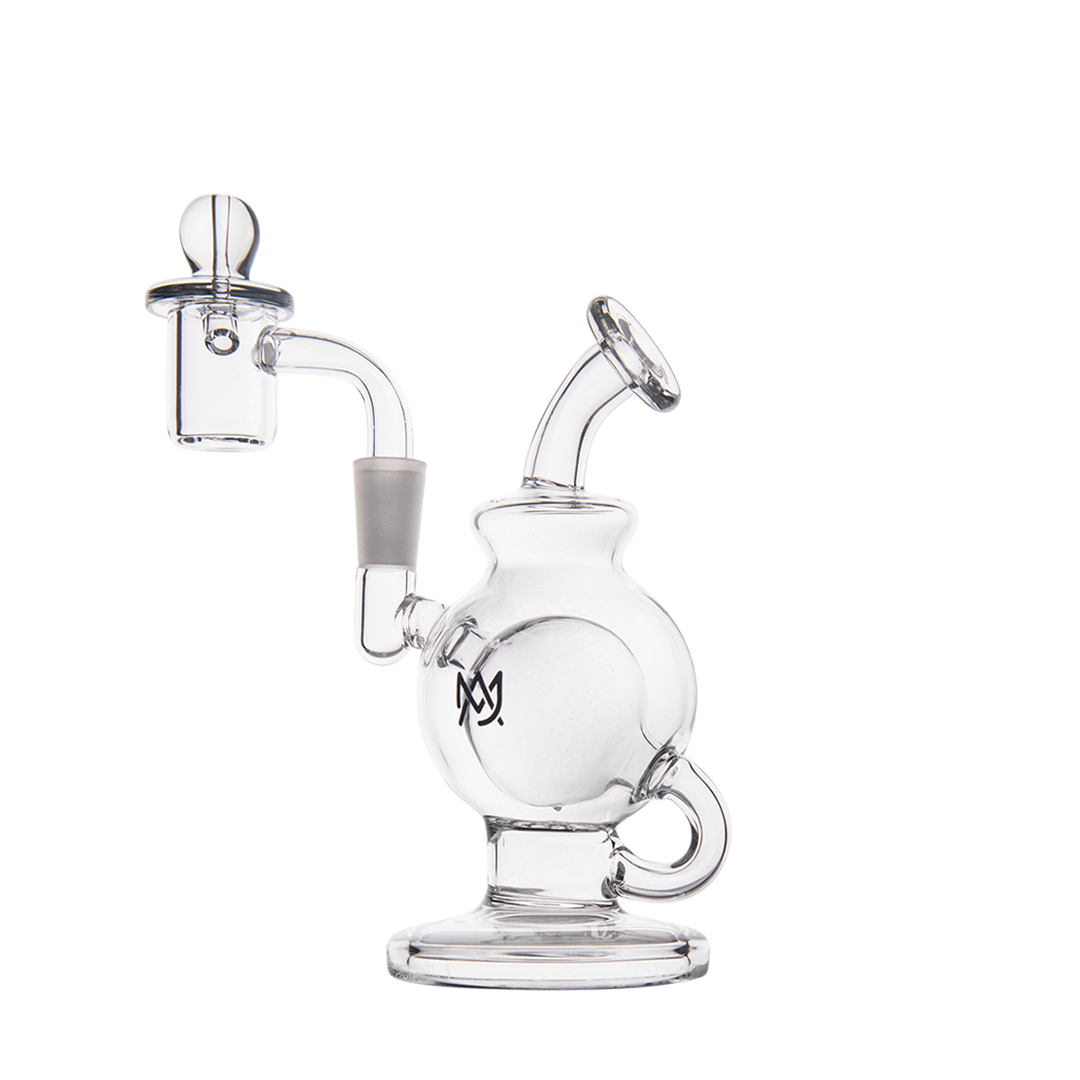 MJ Arsenal Atlas Mini Dab Rig with Honeycomb Percolator and Banger Hanger Design