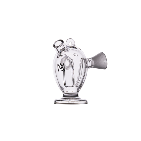 MJ Arsenal Dubbler Original Double Bubbler, compact borosilicate glass, 45-degree joint, front view