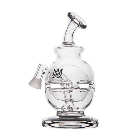 MJ Arsenal Royale Vape Edition mini dab rig with clear glass and front view on white background