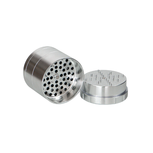 Stacheproductswholesale Grynder 4 Piece, N.Y.A.G, Stainless Steel Herb Grinder, Isolated View