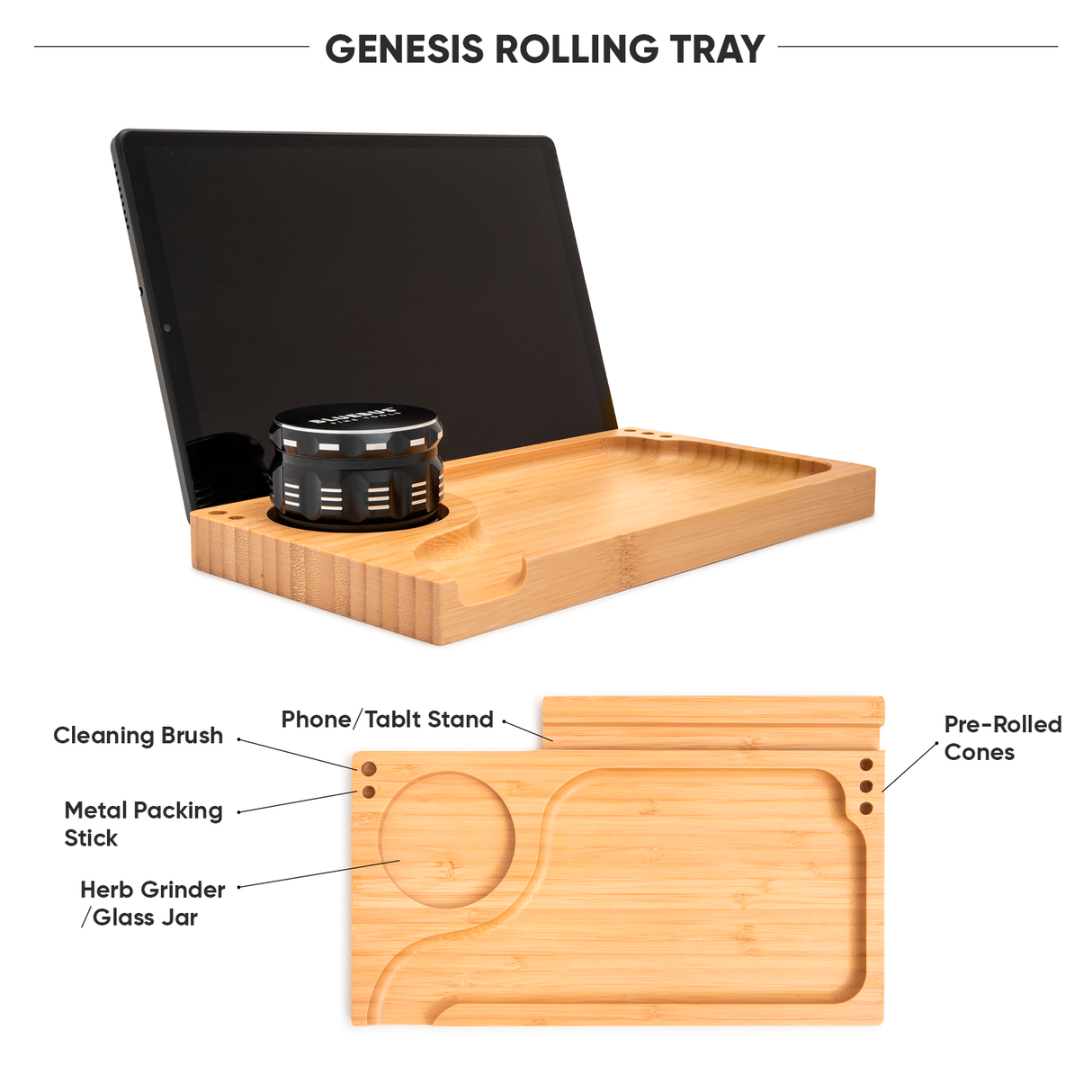 GENESIS Storage Stash Box by Blue Bus Fine Tools with compartments and accessories