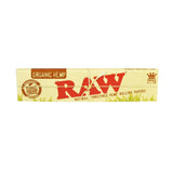 50pc display of RAW Organic Hemp Kingsize Slim Rolling Papers on white background