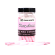Blazy Susan Pink Paper Cones, 53mm Shorts, 50-pack front view on white background