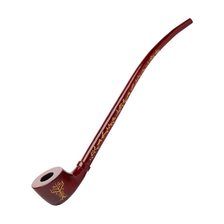 Shire Pipes Engraved Cherry Wood Hand Pipe Rivendell - LOTR Collector's Edition Side View