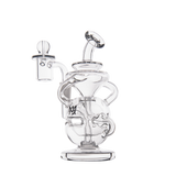 MJ Arsenal Infinity Mini Dab Rig with 10mm Female Joint and Recycler Design, Front View