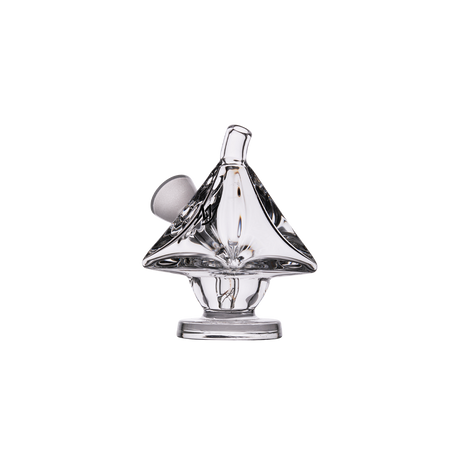 MJ Arsenal King Bubbler, clear borosilicate glass, portable novelty design, front view on white background