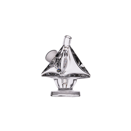 MJ Arsenal King Bubbler, clear borosilicate glass, compact design, front view on white background