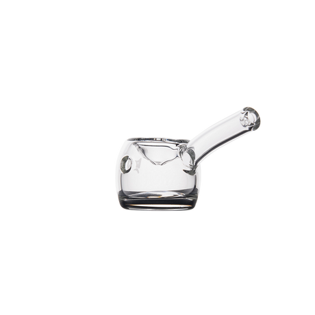 MJ Arsenal Perch Hand Pipe - Clear Glass - Side Angle View