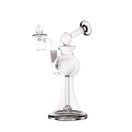 MJ Arsenal Apollo Mini Dab Rig - Clear Borosilicate Glass - 7" Tall with Banger Hanger