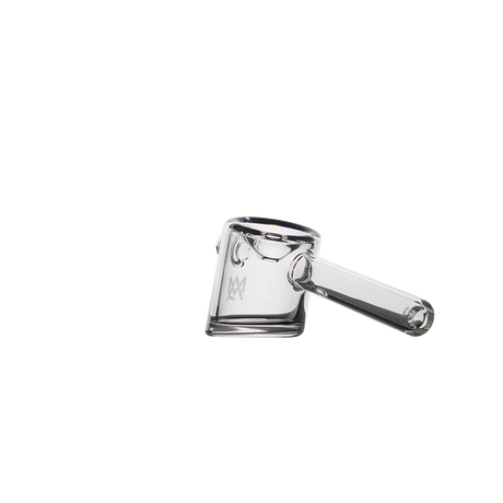 MJ Arsenal Kickstand Hand Pipe - Clear Glass Side View on White Background