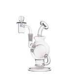 MJ Arsenal Atlas Mini Dab Rig with Honeycomb Percolator - Front View on White