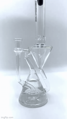AFM The Time Recycler Rig - 12" front view with showerhead percolator and 14mm joint