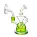 Goody Glass Twister Mini Rig 4-Piece Kit in Slime Green with Quartz Banger - Front View