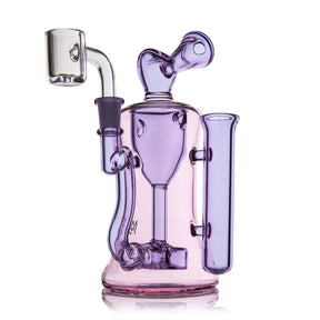 MJ Arsenal The Petal Rig Valentine's 2024 Edition, Pink Glass Dab Rig with Quartz Bucket