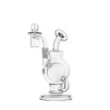 MJ Arsenal Atlas Mini Dab Rig with Dual Ball Design and Honeycomb Percolation, Front View