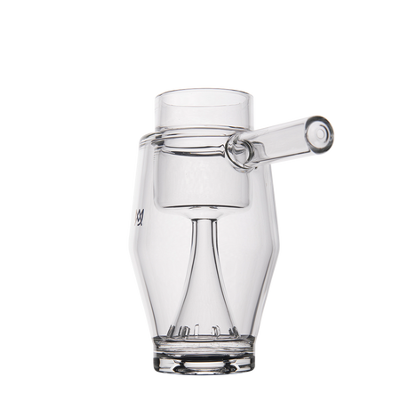 MJ Arsenal Proxy Bubbler Mini front view, compact glass dab rig with clear, smooth design