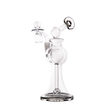 MJ Arsenal Apollo Mini Dab Rig, Clear Borosilicate Glass, 7" with 90 Degree Banger Hanger