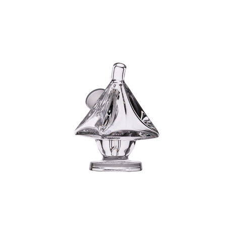 MJ Arsenal King Bubbler, clear borosilicate glass, 45-degree joint, front view on white background