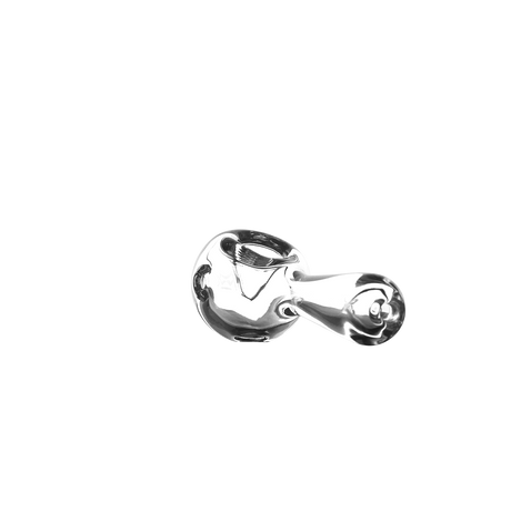 MJ Arsenal Pioneer Hand Pipe - Compact Classic Glass Pipe, Angled Side View