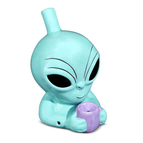 FashionCraft Alien Pipe - Front View - Compact Hand Pipe with Deep Bowl