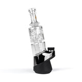 Beta Glass Labs Petra Peak Attachment for E-Rigs, clear glass with black base, side view