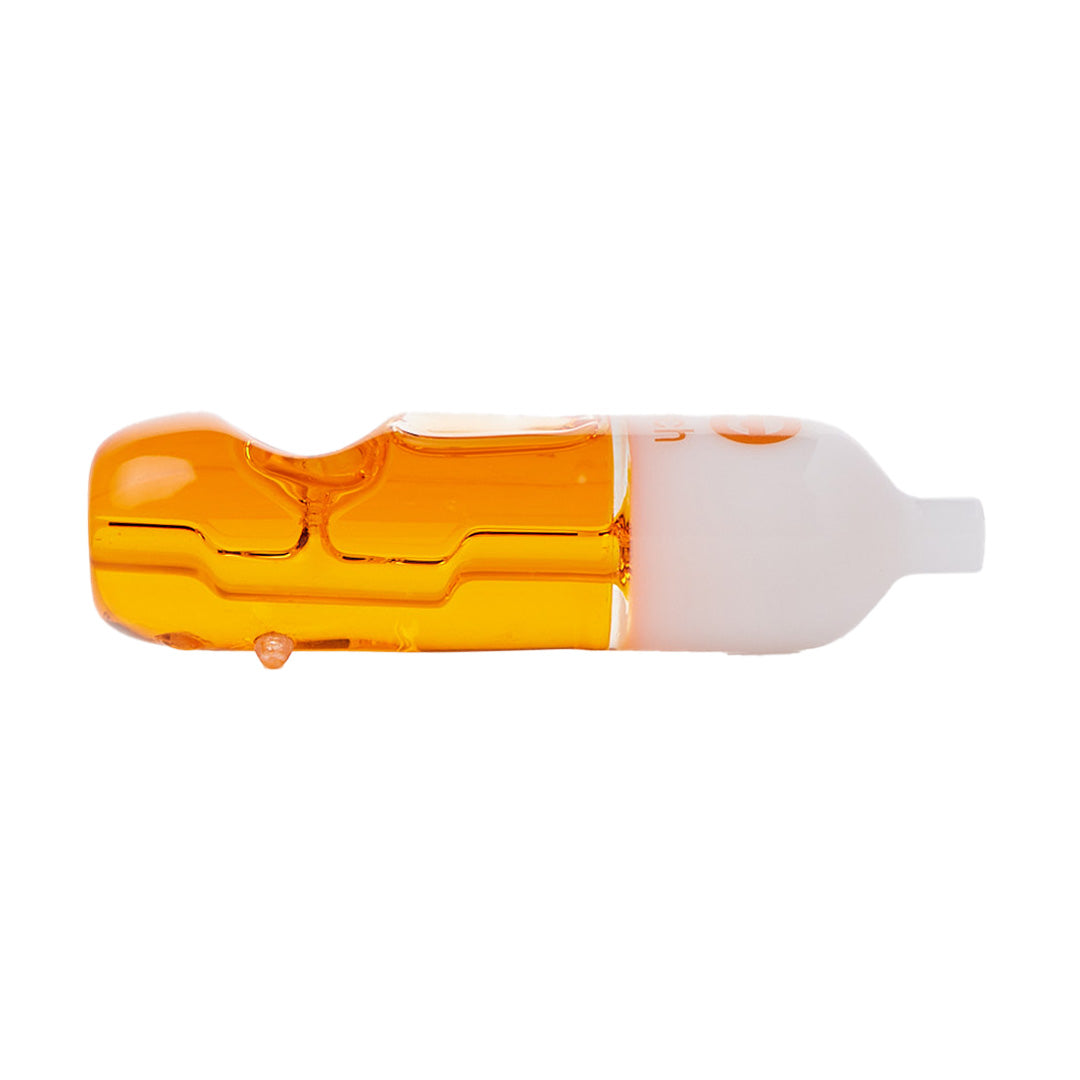 Cheech Glass 4.5" Orange Glycerin Hand Pipe - Freezable for Cool Smoke