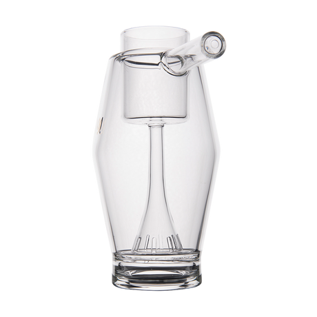 MJ Arsenal Proxy Bubbler in Borosilicate Glass, Clear Dabbing Accessory, Front View on White