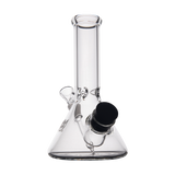 MJ Arsenal Cache Bong in clear borosilicate glass, beaker design, with 45-degree joint