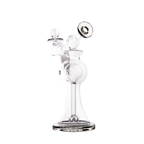 MJ Arsenal Apollo Mini Dab Rig - Clear Borosilicate Glass with 90 Degree Banger Hanger