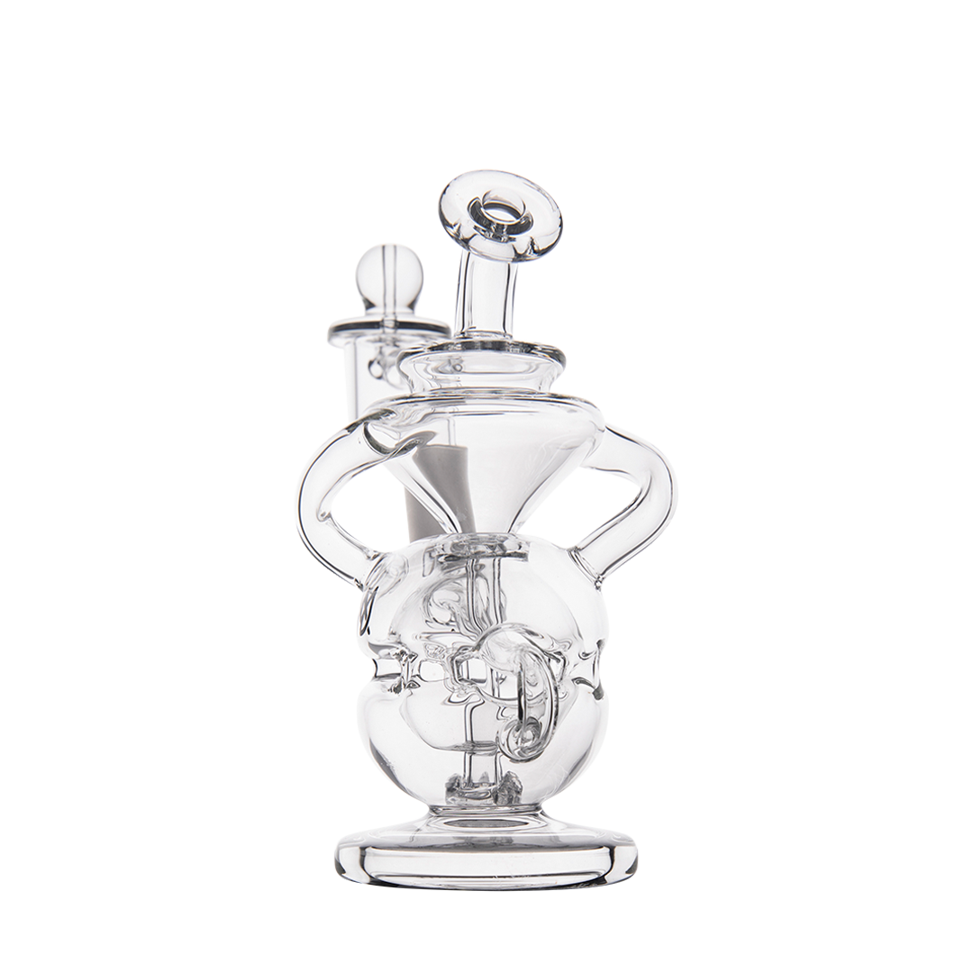 MJ Arsenal Infinity Mini Dab Rig with Banger Hanger Design, 90 Degree Joint - Front View