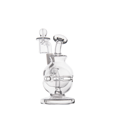 MJ Arsenal Royale Mini Dab Rig in Clear Borosilicate Glass with Banger Hanger Design