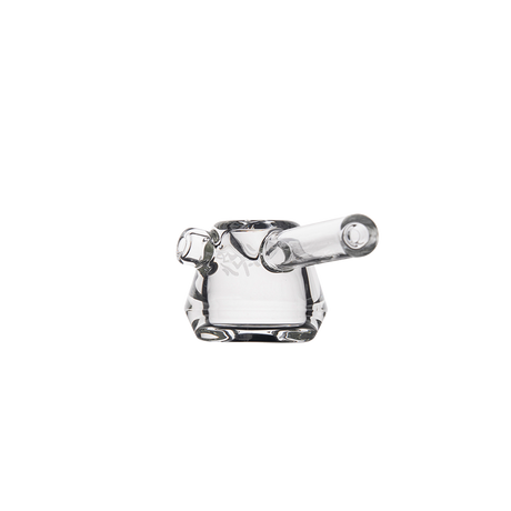 MJ Arsenal Kettle Hand Pipe - Clear Glass - Front View on Seamless White Background