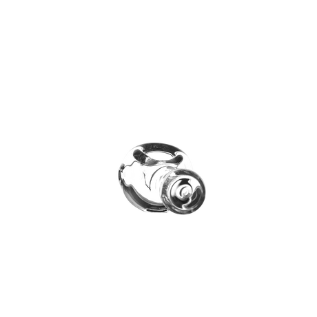MJ Arsenal Pioneer Hand Pipe - Compact Classic Glass Pipe Top View