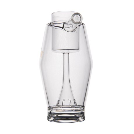 MJ Arsenal Proxy Bubbler front view, clear borosilicate glass with sturdy base for dabbing