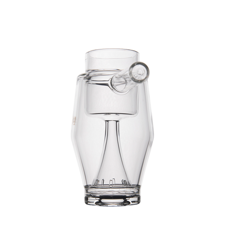 MJ Arsenal Proxy Bubbler Mini front view, compact glass dab rig with clear joint
